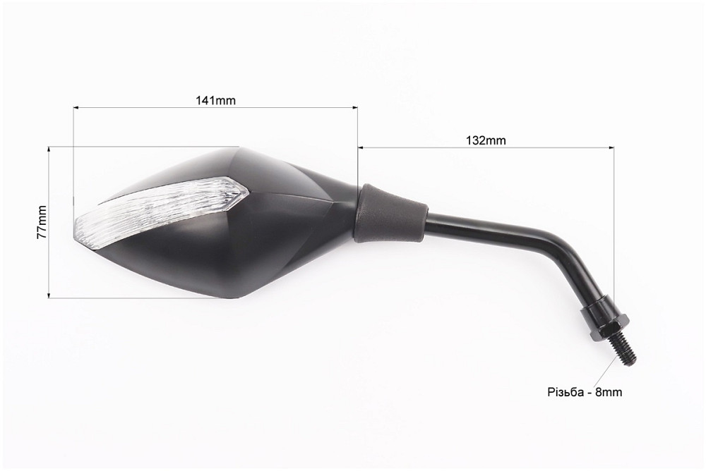 Дзеркала к-кт "РОМБ" ЧОРНІ глянцеві, м8 Киев - изображение 2