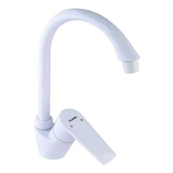 Кухонний змішувач Plamix Oscar-011 White без підводки PM0615 Харків