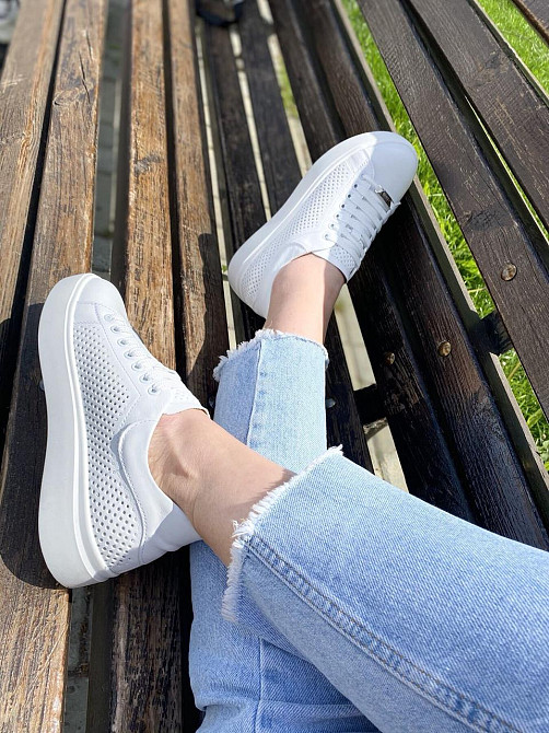 Kentro Кросівки жіночі KENTO 2172 IDL білі (весна-літо, шкіра натуральна) (3497) лише 40р.41р. Коломия - фото 1