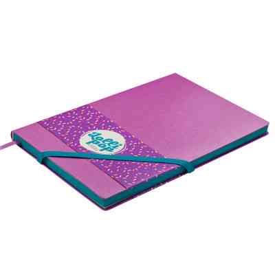 Книга записна Buromax Lollipop Logo2U 96 аркушів А5 у клітинку бузковий (BM.295103-10) Вінниця