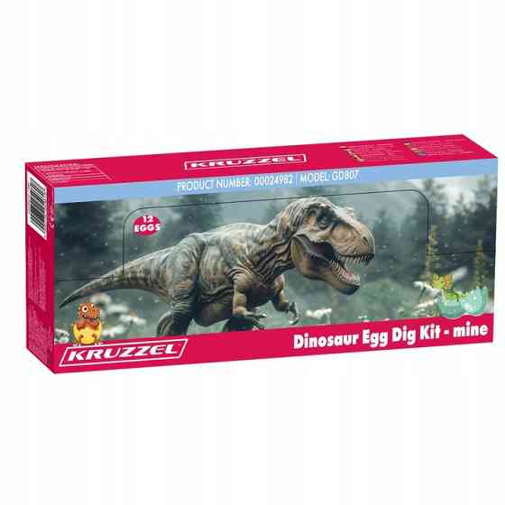 Детский набор из 12 яиц динозавров для раскопок с аксессуарами Kruzzel (24982) Нововолынск