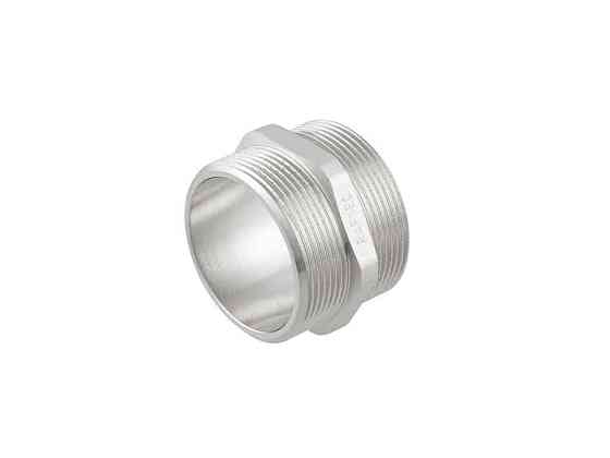 Ніпель латунь, ЗЗ, DN50х40, 2 х1 1/2 , нікель, NP0605 ТМ RAFTEC Київ