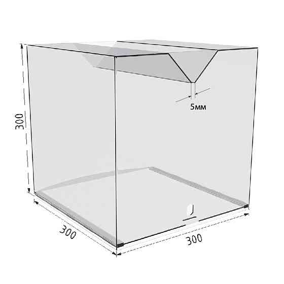 Ящик для пожертвований EKOSTAR 300х300х300 широкая щель Киев
