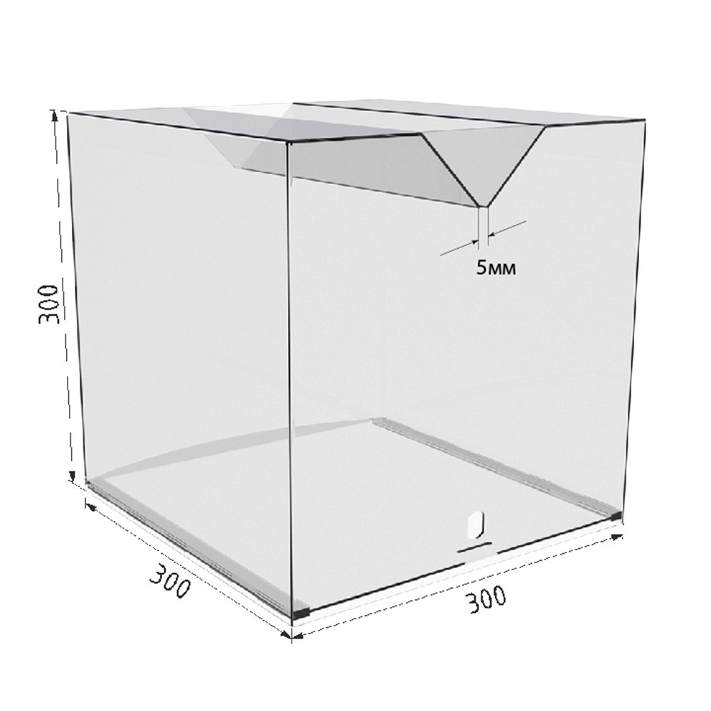 Ящик для пожертвований EKOSTAR 300х300х300 широкая щель Киев - изображение 4
