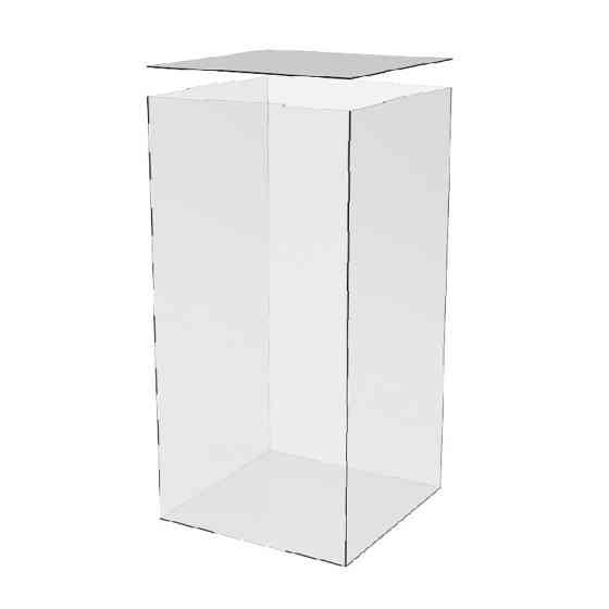 Коробка акриловая EKOSTAR 400х400х800 с крышкой Киев