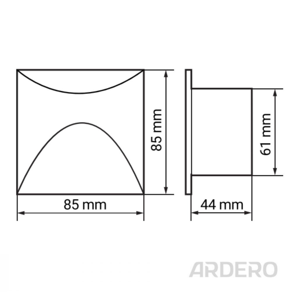 Архітектурний світлодіодний накладний світильник Ardero DH1030ARD STONE 3Вт білий Харьков - изображение 4