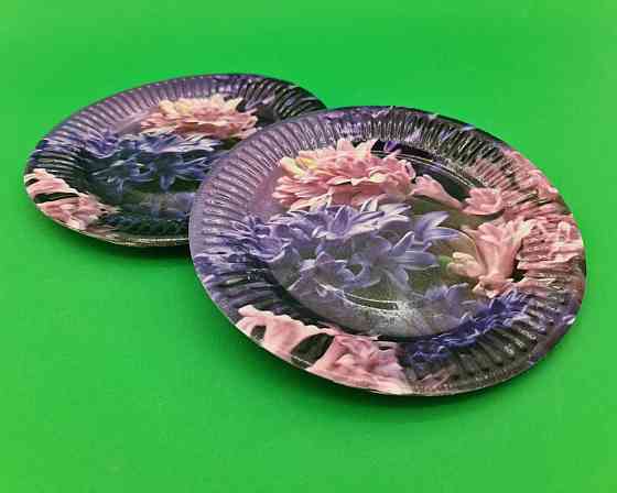 Бумажная тарелка с рисунком  18см