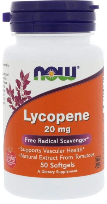 Лікопін Now Foods Lycopene 20 мг 50 гел капс Київ - фото 1