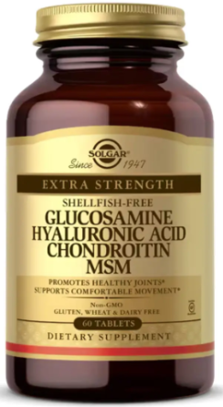 Комплекс для суставов Солгар Solgar Glucosamine Hyaluronic Acid Chondroitin MSM 60 табл Киев