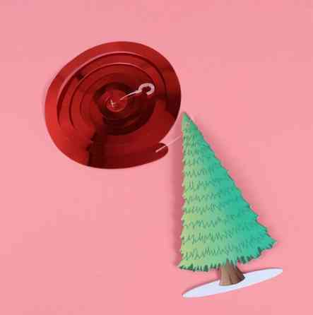 Новогодняя гирлянда Елка 16 на 8 см разноцветный Киев