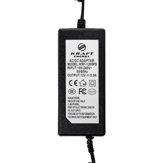 Блок живлення KRF-1205PS Kraft 12V/5A (43-00007) Київ