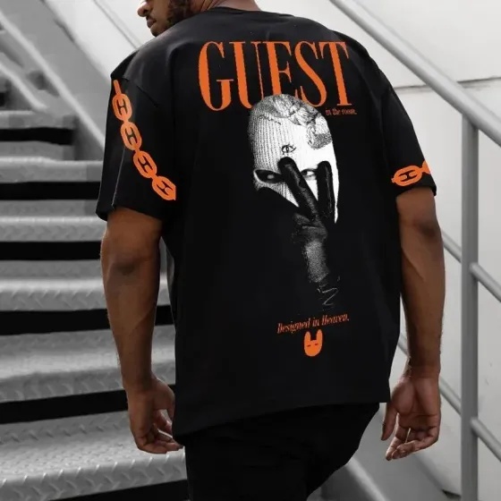 Футболка чоловіча с принтом  42 Чорний 2664090262 Дніпро