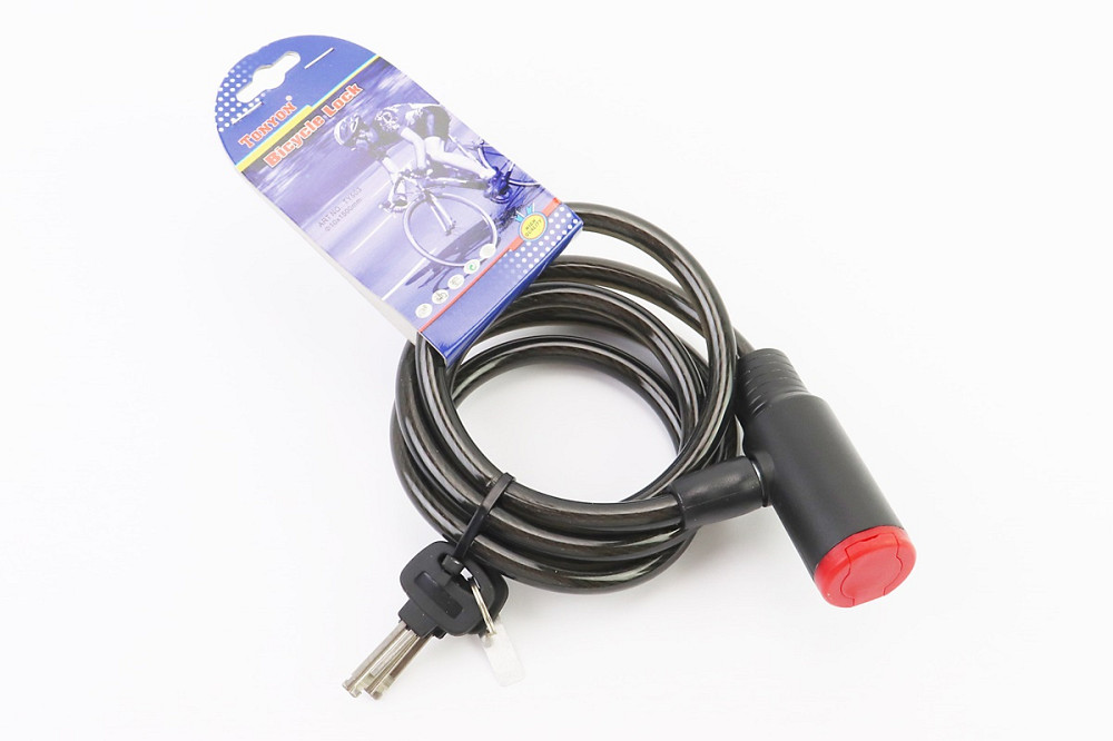 Замок протиугінний тросовий 1500х10мм під ключ, TY503 Київ - фото 1