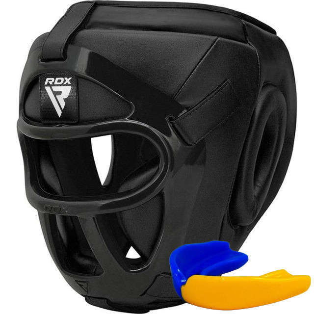 Боксерський шолом RDX T1 Grill Full Black S Кам'янське - фото 1