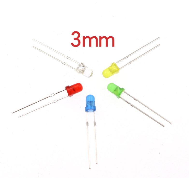 Набір LED-світлодіодів 3/5 мм, 300 шт, 5 кольорів у кейсі Київ - фото 4