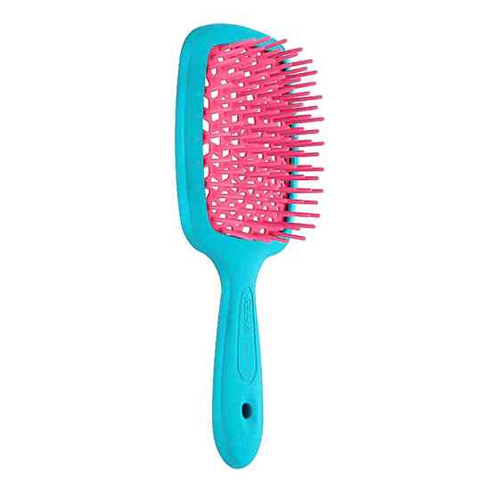 Щітка для волосся бірюза з рожевим SMALL SUPER BRUSH Janeke Київ