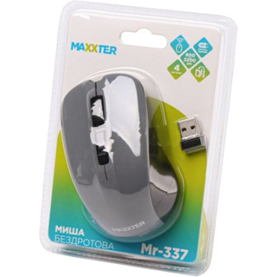 Мышка Maxxter Mr-337-Gr Wireless Gray (Mr-337-Gr) Винница - изображение 4