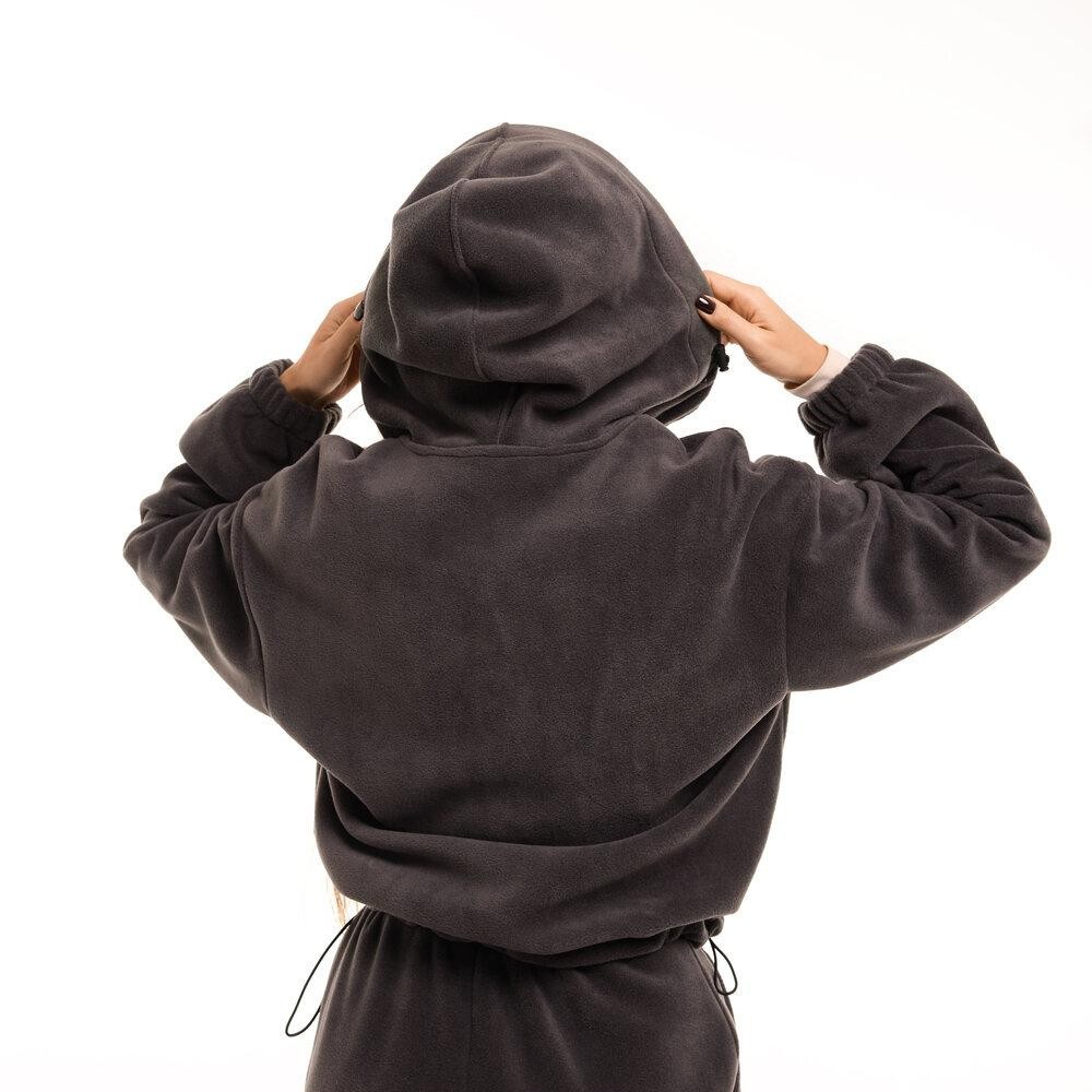 Темно-сірий костюм зимовий флісовий. Жіночий теплий костюм Pobedov Huggi жіночий¶ Київ - фото 4