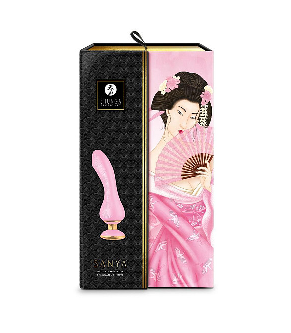 Вибратор для точки G Shunga Sanya Light Pink, гибкий ствол Sex Aura Киев - изображение 7