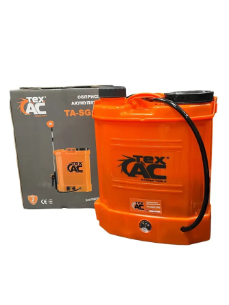 Аккумуляторный опрыскиватель Tex.AC TA-SG12PB 12 л, 12 В, 8 А·ч, 2,6 л/мин, 3,5 Бар, ранцевый Киев