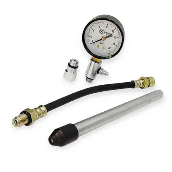 Компрессометр Атм бензин длинный + гибкий шланг, 1 трубка ХЗСО 16 Мукачево