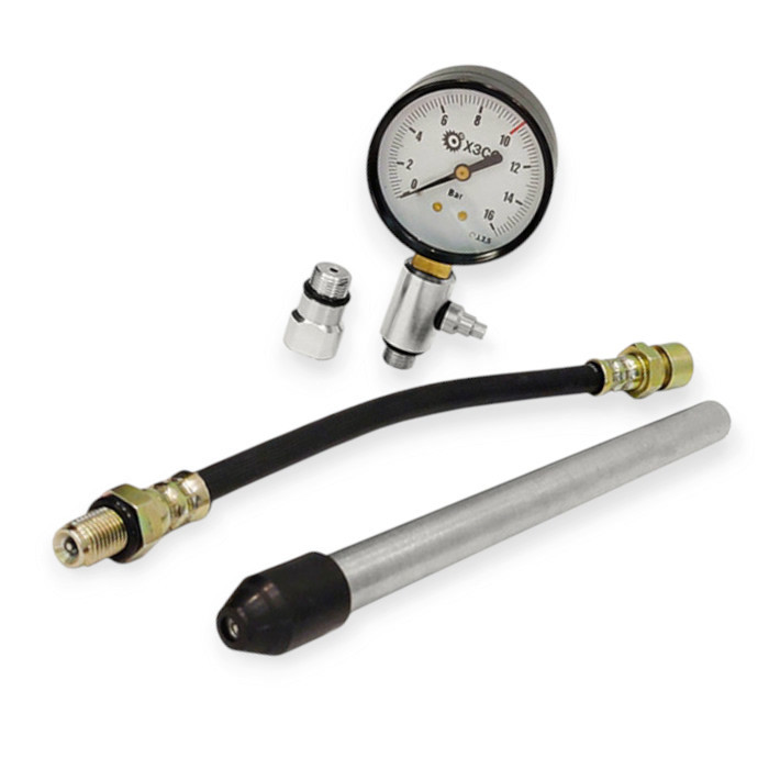 Компрессометр Атм бензин длинный + гибкий шланг, 1 трубка ХЗСО 16 Мукачево - изображение 1