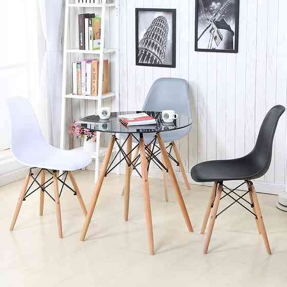 Стіл обідній ЕТНА Glass (D=80cm), скло Киев