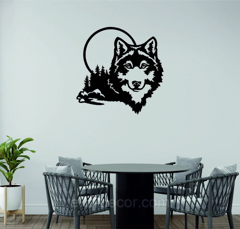 Декоративное настенное Панно «Волк», Декор на стену Киев - изображение 5