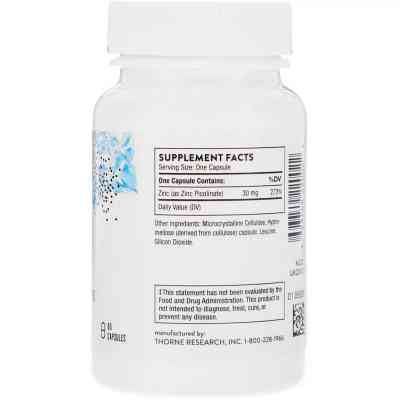 Мінерали Thorne Research Цинк Пиколинат, Zinc Picolinate, 30 мг, 60 капсул (THR-22002) Вінниця