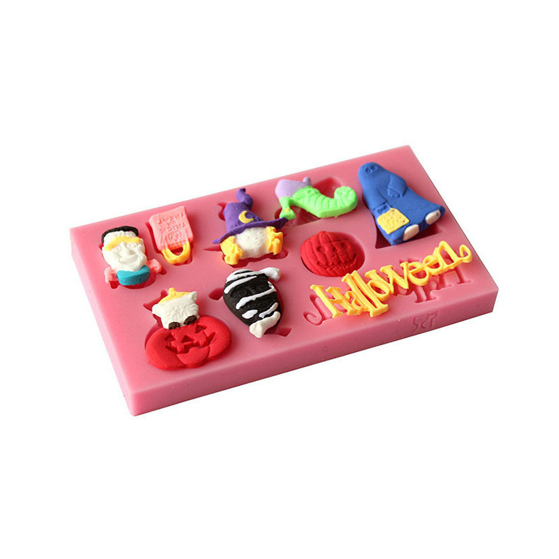 Молд Хэллоуин силиконовый 60 на 102 мм розовый Киев - изображение 4