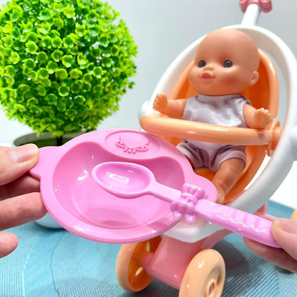 Лялька з коляскою та малюком Даринка розмовляє українською мовою ходить співає пісні 40см (M 6194 I UА) Чернігів - фото 9