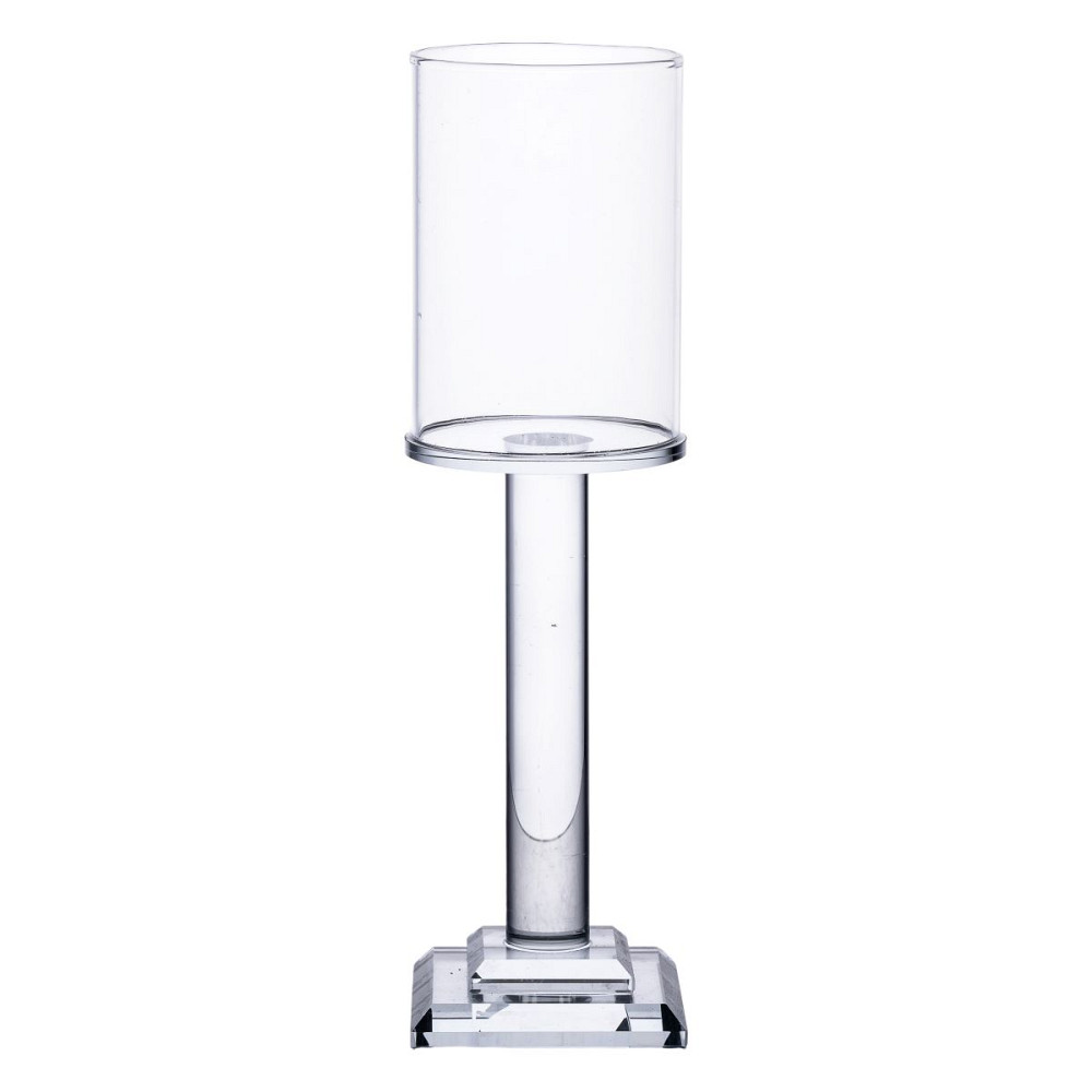 Yiwu Підсвічник скляний на ніжці 6.5×23 см підсвічник келих декоративний прозорий HP-4-41M Коломия - фото 1