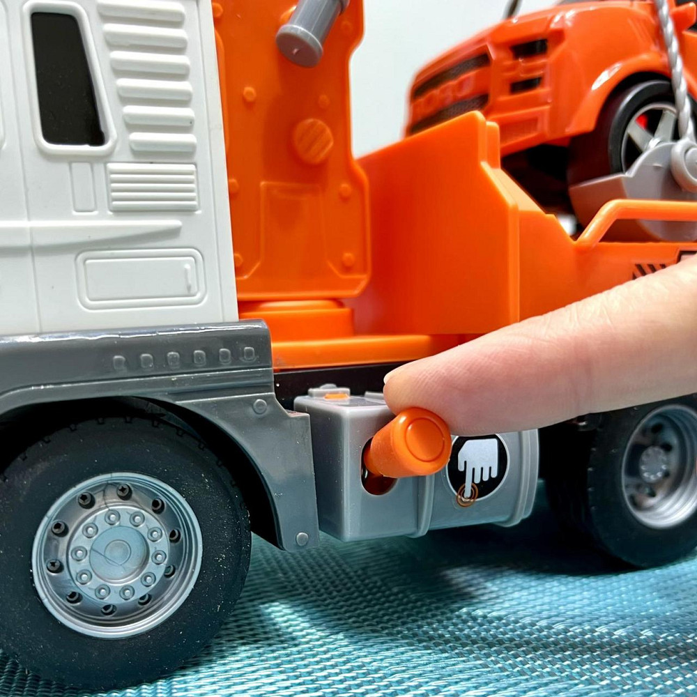 Евакуатор машинка світлові та звукові ефекти інерція машинка 27см Оранжевий (JS106AB) Чернігів - фото 9