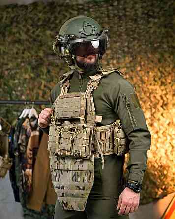Плитоноска 4 швидкі скидання з напашником Cordura мультикам ПП7890 Київ