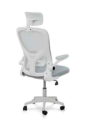 Стілець офісний Тонус, світло-сірий/білий Киев