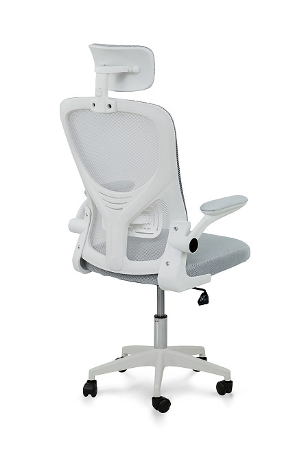 Стілець офісний Тонус, світло-сірий/білий Киев - изображение 3