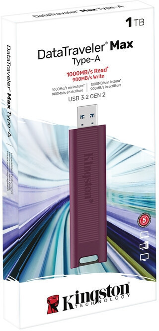 Флешнакопичувач USB3.2 1 TB Kingston DataTraveler Max Red (DTMAXA/1TB) Червоний Харків - фото 9