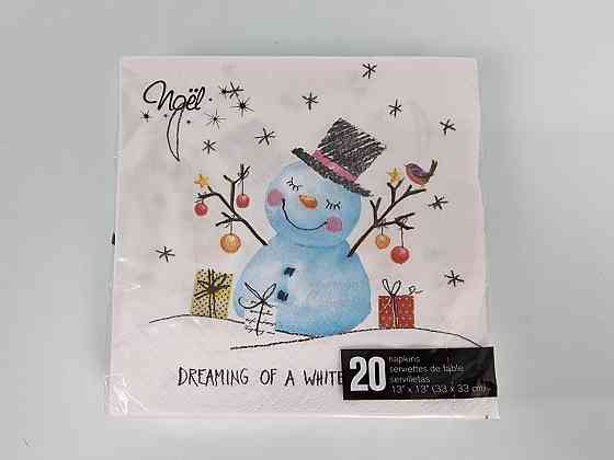 Красива серветка (ЗЗХЗЗ, 20 шт.) VIVA новий рік малюнок No4 (1 пачка) Харків