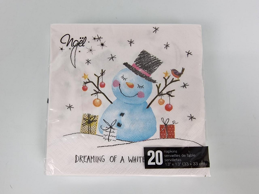 Красива серветка (ЗЗХЗЗ, 20 шт.) VIVA новий рік малюнок No4 (1 пачка) Харків - фото 1