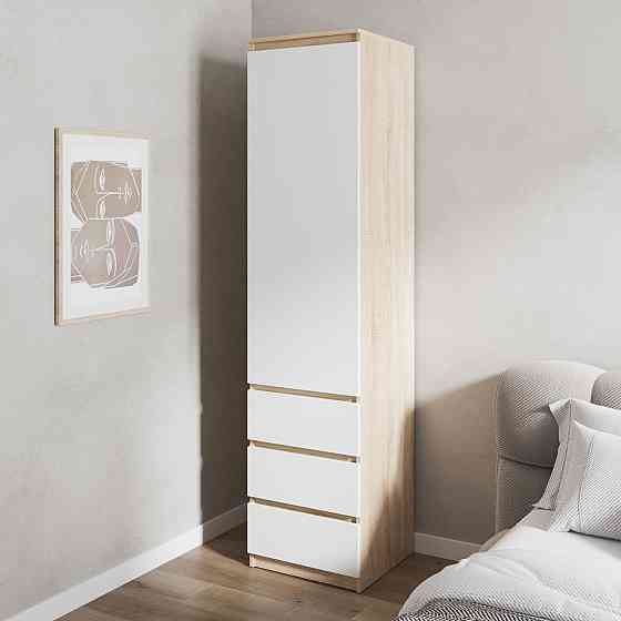 Шафа для одягу VAYS, пенал з полицями та шухлядами, без ручок R-35 Львів