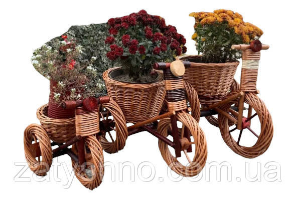 Плетеная подставка под вазон ( набор) Киев - изображение 1