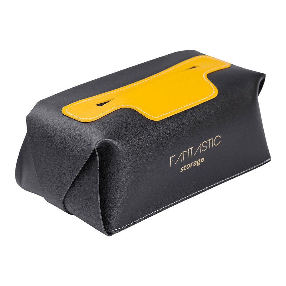 Yiwu Салфетниця з еко шкіри в машину 21х12х8 см контейнер для серветок Чорний HP-3-210B Коломыя - изображение 3