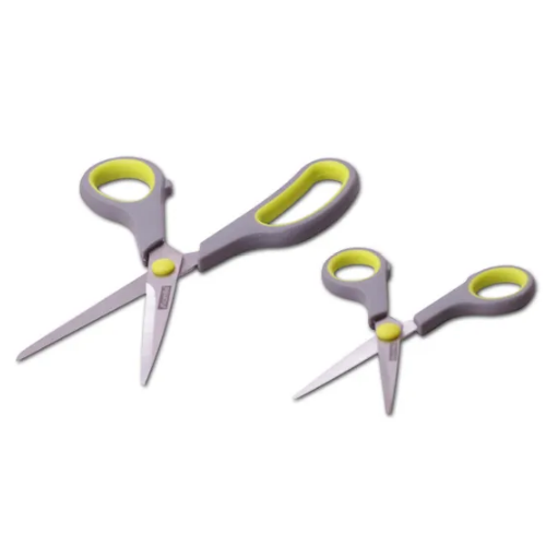 Набір ножиць універсальні (140мм/215мм) нержавіюча сталь пластикові ручки 5180 KAMILLE Житомир - фото 6