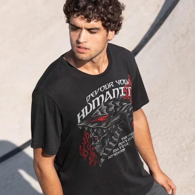 Футболка для подростка мальчика с принтом Берсерк Devour yuor Humanity Размер 160 Anime10656 Днепр - изображение 3