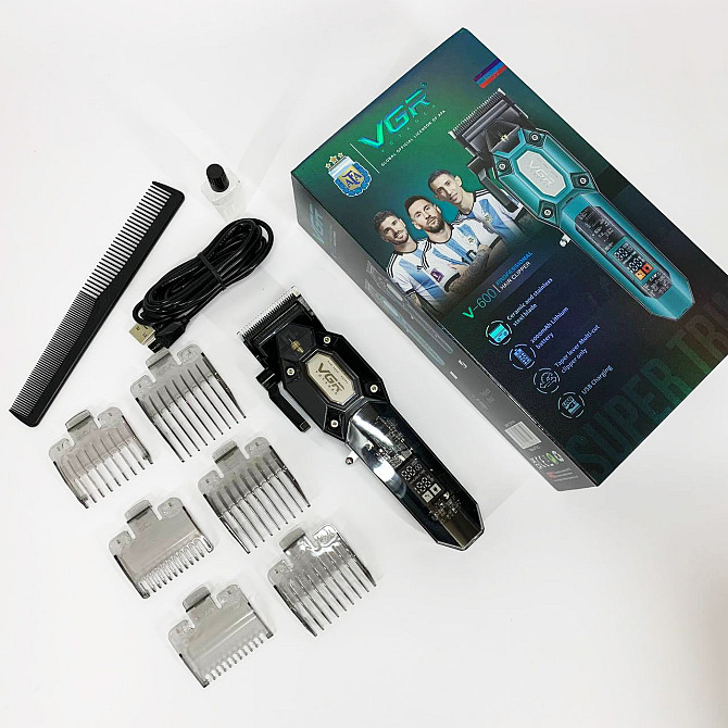 Машинка для стрижки с множеством насадок VGR V-600, Домашняя машинка аккумуляторная для стрижки волос RN-52 Львов - изображение 10