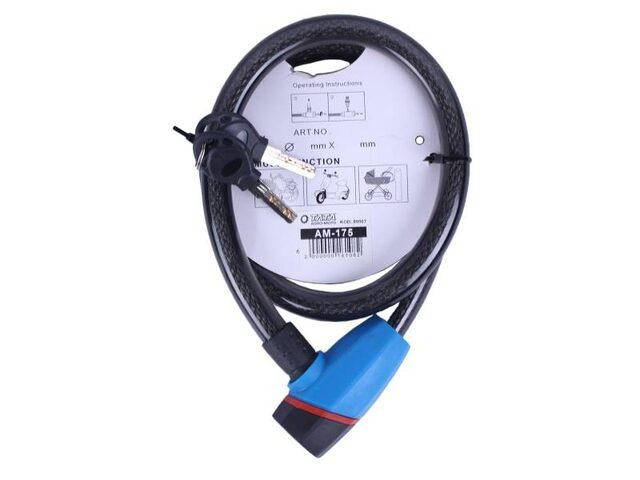 Замок прорипасований ZX1240 , тросовий, 18 мм*1000 мм (під ключ) Мукачево - фото 4