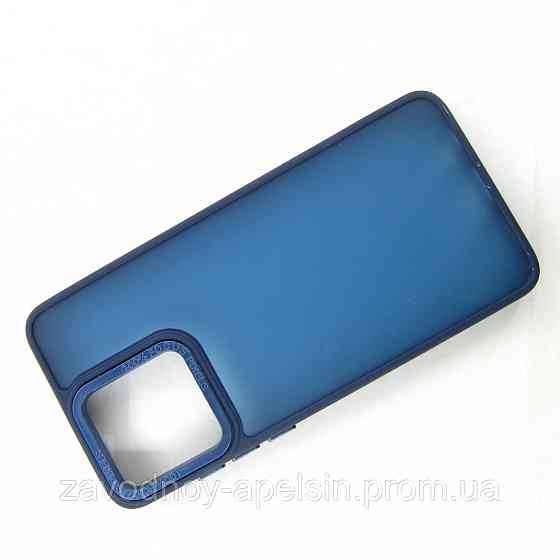 Motorola Moto G84 Матовый чехол Frame TPU+PC (синий) Одесса