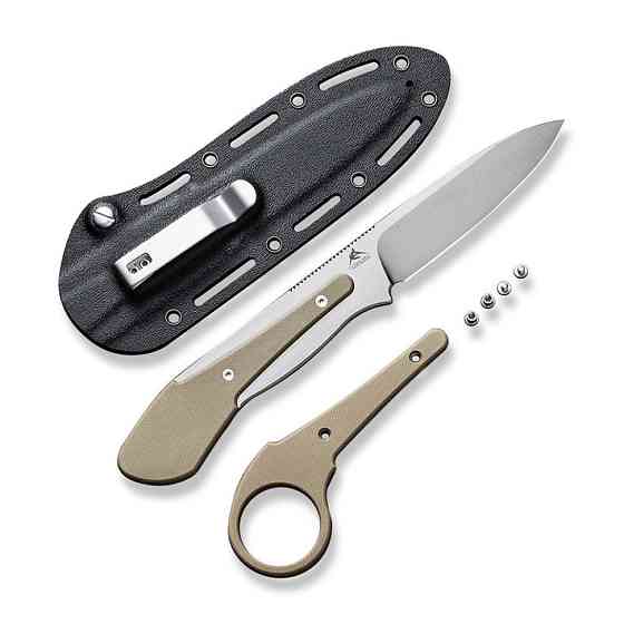 Ніж фіксований тактичний Civivi Varius, (9.5 см) D2 / G10 коричневий Київ