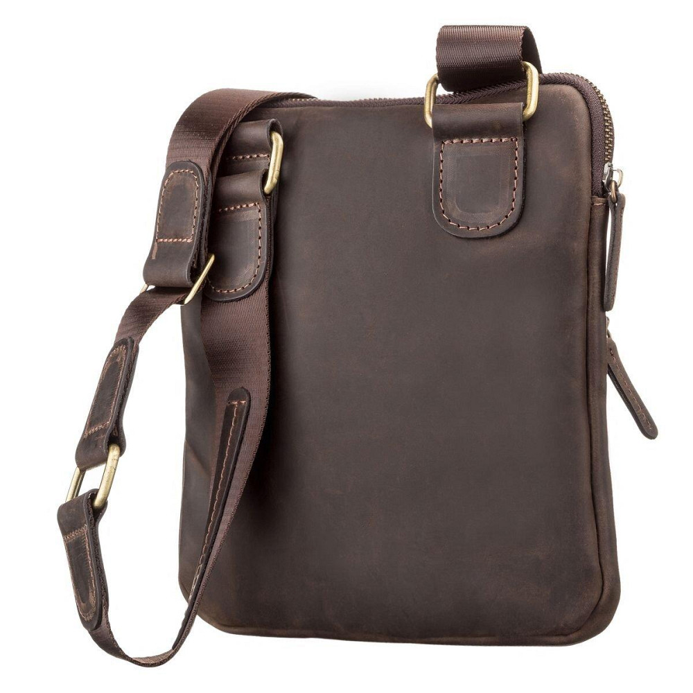 Сумка чоловіча SHVIGEL 11091 шкіряна Коричнева Київ - фото 5