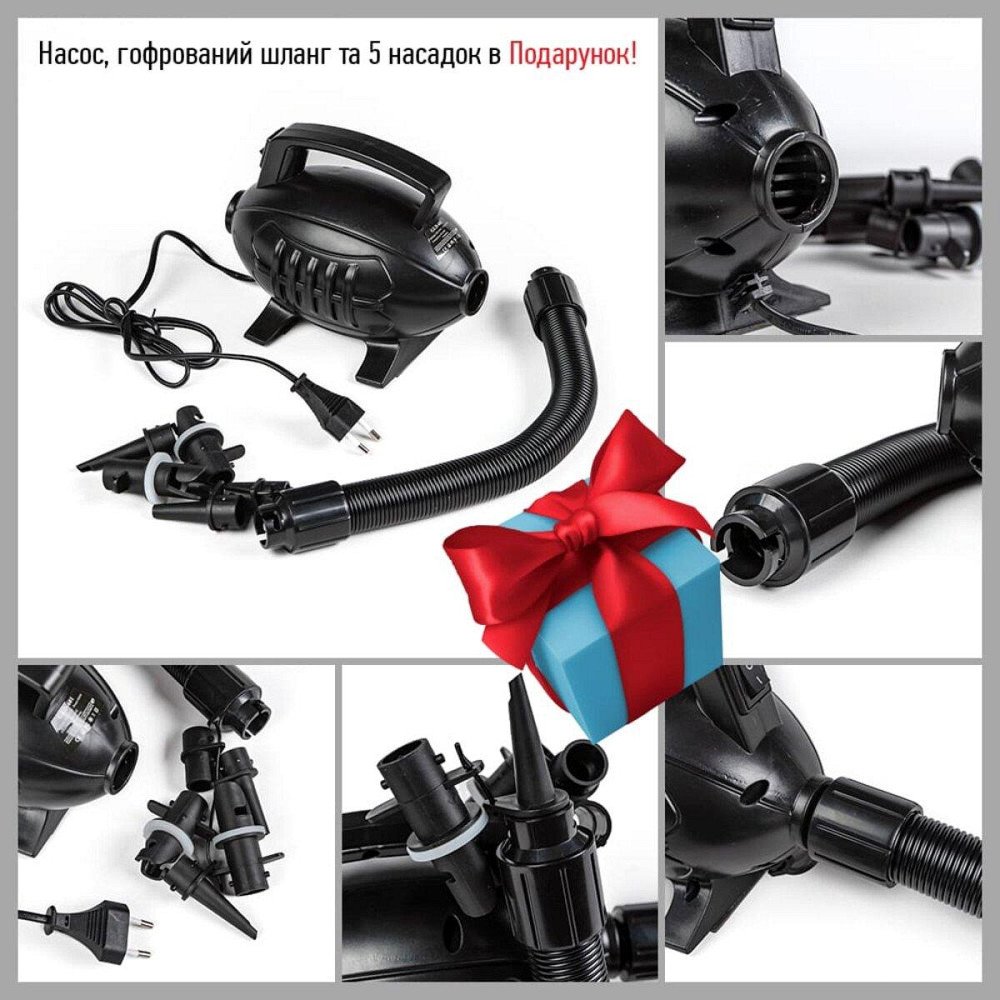 Надувной комплект: диван и кресло, коричневый Киев - изображение 5